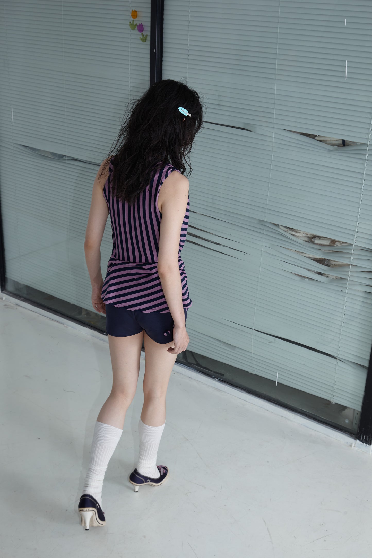 Striped Deconstrction Top